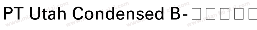 PT Utah Condensed B字体转换